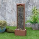 38.5" Red Rock Waterfall Outdoor Fountain