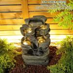 Zen Zone Polyresin Garden Water Fountain