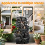 Wharick Small Freestanding Tiered Rock Fountain