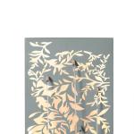 30" LED Lighted Leaf Cutout Outdoor Fountain