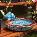 Sunnydaze Fish Ceramic Outdoor Water Fountain
