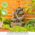 Zen Zone Polyresin Garden Water Fountain