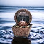 Lotus LED Water Fountain for Outdoors