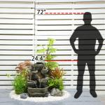 Zen Zone Polyresin Garden Water Fountain
