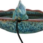 Sunnydaze Fish Ceramic Outdoor Water Fountain