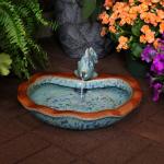 Sunnydaze Fish Ceramic Outdoor Water Fountain