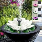 Solar Floating Water Fountain with Lotus Leaf