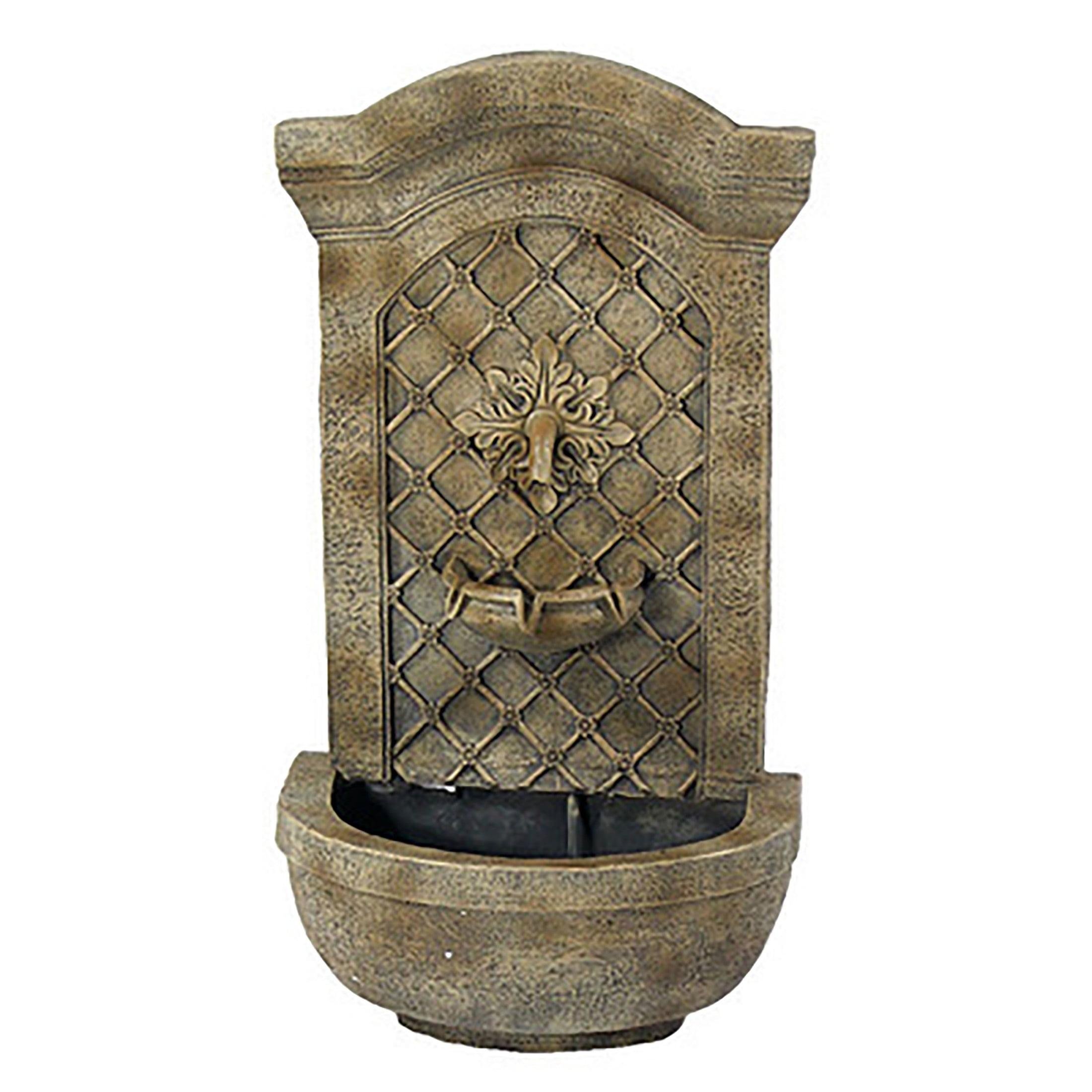 Sunnydaze 31" Solar Wall Water Fountain