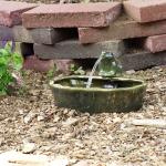 Solar Frog Ceramic Water Fountain