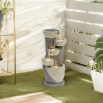 LuxenHome 22.5" Small LED Water Fountain