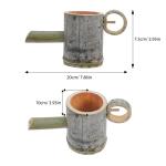 Bamboo Outdoor Fountain with Waterfall Spout
