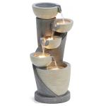 LuxenHome 22.5" Small LED Water Fountain