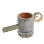 Bamboo Outdoor Fountain with Waterfall Spout