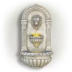Lion Head Wall Fountain with LED Lights, 32