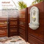 Lion Head Wall Fountain with LED Lights, 32