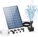 Solar Fountain Pump with 6 Nozzles and Pipe