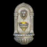 Lion Head Wall Fountain with LED Lights, 32