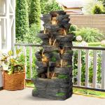 Haverchair 10-Tier Cascading Rock Water Fountain