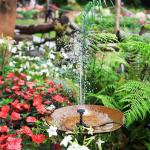 Solar Fountain Pump with 6 Nozzles and Pipe