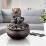 Tabletop Zen Waterfall Fountain with LED Lights