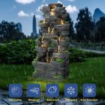 Haverchair 10-Tier Cascading Rock Water Fountain