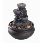 Tabletop Zen Waterfall Fountain with LED Lights