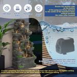Haverchair 10-Tier Cascading Rock Water Fountain