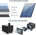 Solar Fountain Pump with 6 Nozzles and Pipe