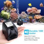 Quiet 160GPH Submersible Fountain Pump for Ponds