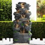 Haverchair 10-Tier Cascading Rock Water Fountain