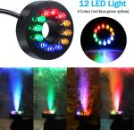 Submersible Fountain Pump with LED Lights and Sprays