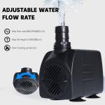 VNEKVA 10W Submersible Water Pump for Fountains