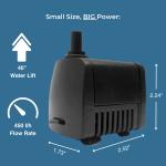 Teamson Home Outdoor Water Fountain Pump 119 GPH