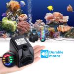 Submersible Fountain Pump with LED Lights and Sprays