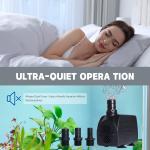 VNEKVA 10W Submersible Water Pump for Fountains