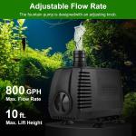 Universal Submersible Water Pump for Fountains