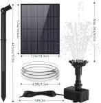 AISITIN 3.5W Solar Fountain Pump for Outdoors