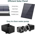 AISITIN 3.5W Solar Fountain Pump for Outdoors