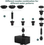 AISITIN 3.5W Solar Fountain Pump for Outdoors