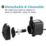 220 GPH Submersible Pump for Fountains and Ponds