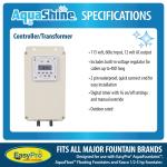 Warm White LED Fountain Lights with Timer and Remote