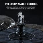 Solar Floating Bird Bath Pond Fountain with 7 Nozzles