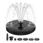 Solar Floating Bird Bath Pond Fountain with 7 Nozzles