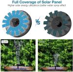 AISITIN Solar Fountain Pump with 6 Nozzles