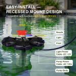 RGB Pond Fountain Light with Remote Control