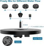 AISITIN Solar Fountain Pump with 6 Nozzles