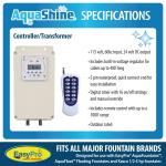 AquaShine LED Fountain Lights with Timer & Remote