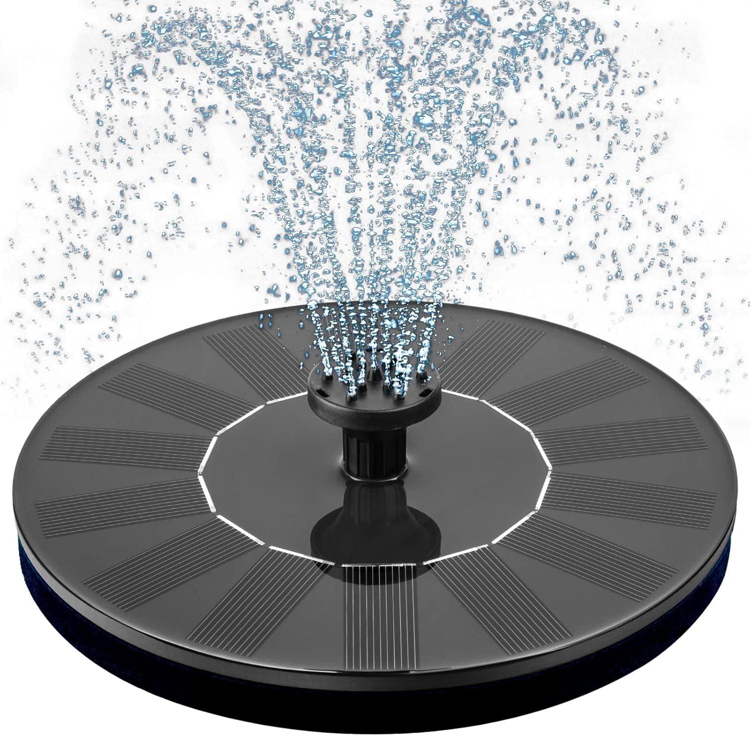 Solar Garden Fountain Pump - Attract Birds & Beautify
