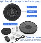 AISITIN 3.5W Solar Fountain Pump with Nozzles