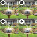Solar Garden Fountain Pump - Attract Birds & Beautify